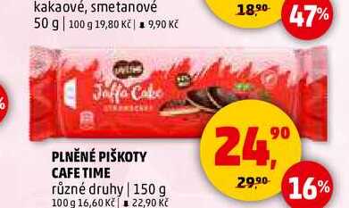 PLNĚNÉ PIŠKOTY CAFE TIME, 150 g 