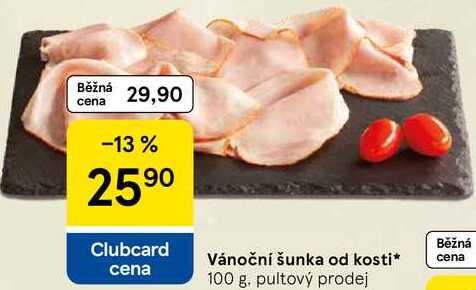 Vánoční šunka od kosti, 100 g 