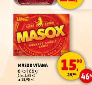 MASOX VITANA 6 ks, 66 g 