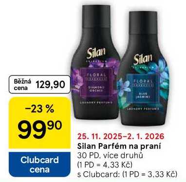 Silan Parfém na praní, 30 PD. více druhů 