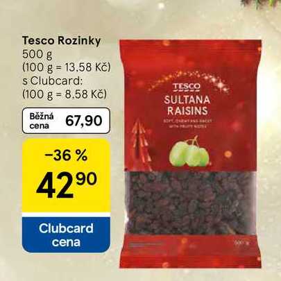 Tesco Rozinky, 500 g 