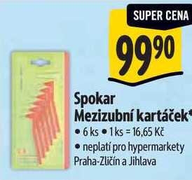 Spokar Mezizubní kartáček, 6 ks 