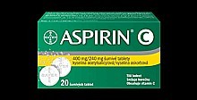 Aspirin C 400 mg/240 mg 20 šumivých tablet