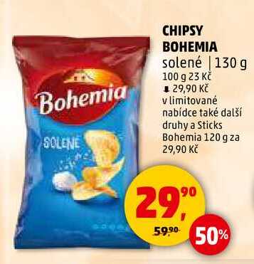 CHIPSY BOHEMIA, 130 g