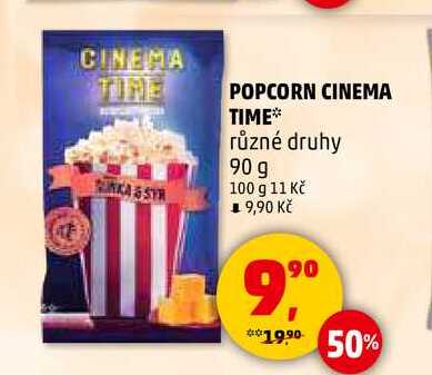 POPCORN CINEMA TIME, 90 g
