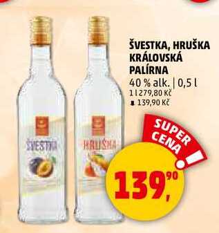 HRUŠKA KRÁLOVSKÁ PALÍRNA, 0,5 l