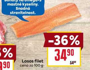 Losos filet cena za 100g