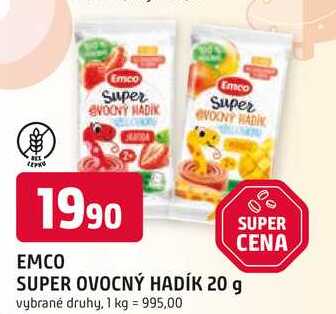 EMCO SUPER OVOCNÝ HADÍK 20 g 