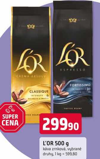 L'OR 500 g káva zrnková
