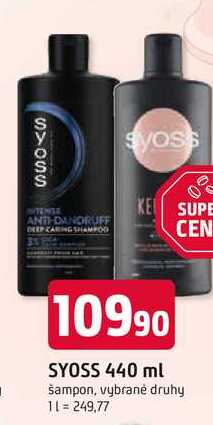 Syoss Šampon 440ml, vybrané druhy