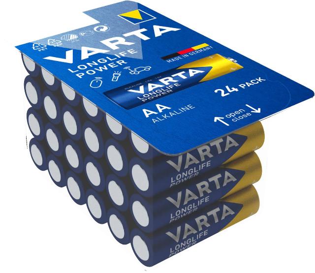 VARTA Alkalické baterie AA 24 kusů v balení