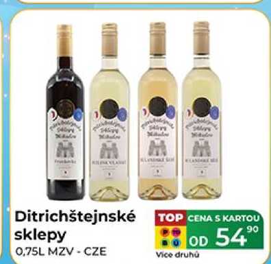 Ditrichštejnské sklepy 0,75 l