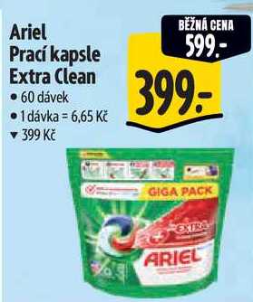 Ariel Prací kapsle Extra Clean, 60 dávek 