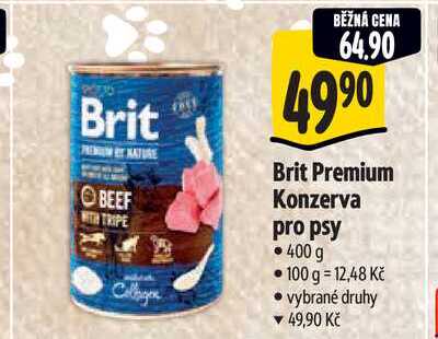 Brit Premium Konzerva pro psy, 400 g 