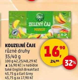 KOUZELNÉ ČAJE, 35/40 g 