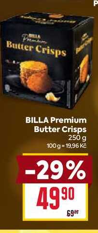 BILLA Premium Butter Crisps 250 g 