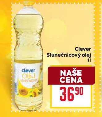 Clever Slunečnicový olej 1l