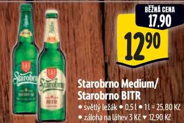 Starobrno BITR, 0,5 l