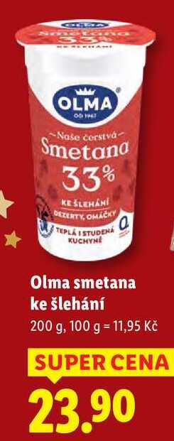 Olma smetana ke šlehání, 200 g