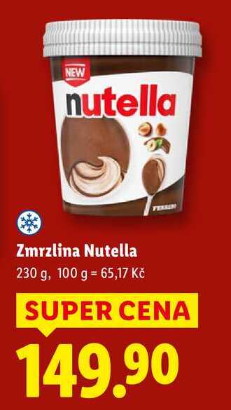 Zmrzlina Nutella, 230 g