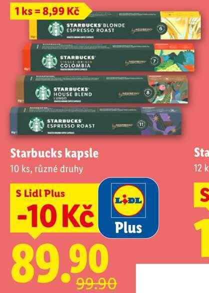 Starbucks kapsle, 10 ks