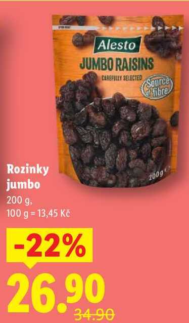 Rozinky jumbo, 200 g