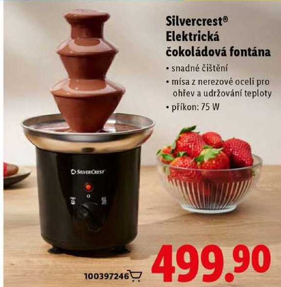 Silvercrest Elektrická čokoládová fontána 