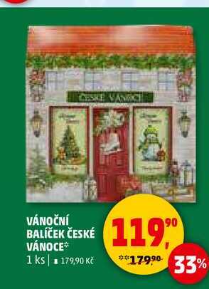 VÁNOČNÍ BALÍČEK ČESKÉ VÁNOCE, 1 ks 