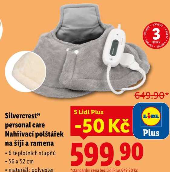 Silvercrest personal care Nahřívací polštářek na šíji a ramena 