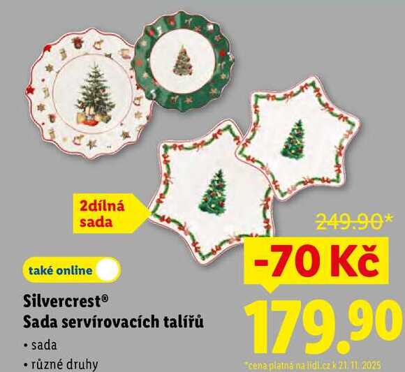 Silvercrest Sada servírovacích talířů 