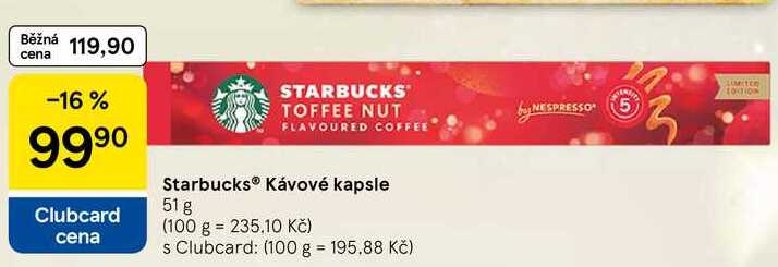 Starbucks® Kávové kapsle, 51 g 