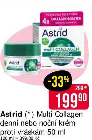 Astrid Multi Collagen denní nebo noční krém proti vráskám 50 ml 