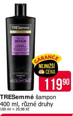 TRESemmé šampon 400 ml, různé druhy