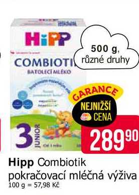 Hipp Combiotik pokračovací mléčná výživa 500 g