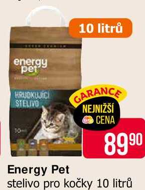 Energy Pet stelivo pro kočky 10 litrů 