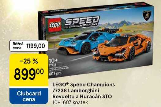 LEGO® Speed Champions 77238 Lamborghini Revuelto a Huracán STO 10+, 607 kostek 