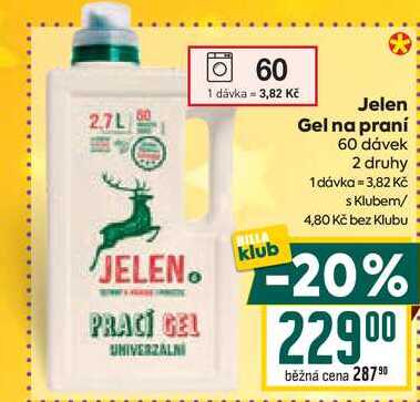 Jelen Gel na praní 60 dávek