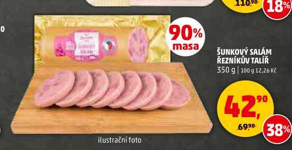ŠUNKOVÝ SALÁM ŘEZNÍKŮV TALÍŘ, 350 g