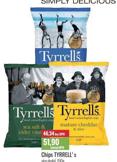 Chips TYRRELL'S 150g 