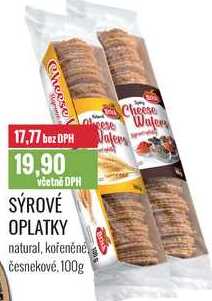 SÝROVÉ OPLATKY 100g