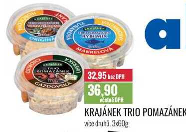 KRAJÁNEK TRIO POMAZÁNEK 3x60g