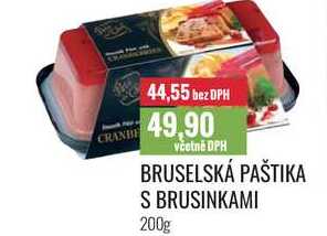 BRUSELSKÁ PAŠTIKA S BRUSINKAMI 200g