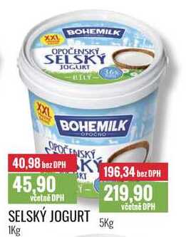 SELSKÝ JOGURT 1Kg, 5Kg