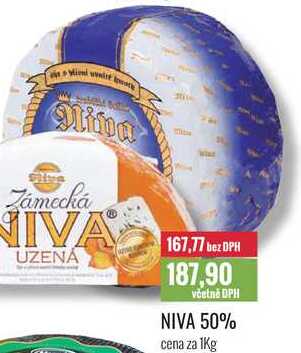 NIVA 50% cena za 1Kg 