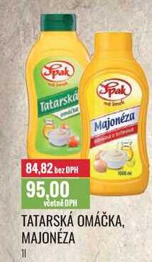 TATARSKÁ OMÁČKA, MAJONÉZA 1l