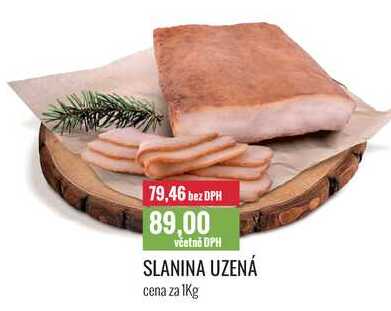 SLANINA UZENÁ cena za 1Kg