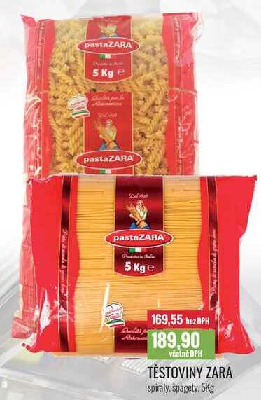 TĚSTOVINY ZARA 5Kg 
