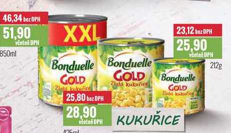 Bonduelle GOLD 212g/425ml/850ml