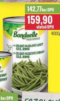 Bonduelle zelené fazolové lusky 4000g
