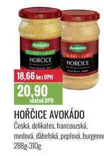 HOŘČICE AVOKÁDO 288g-310g